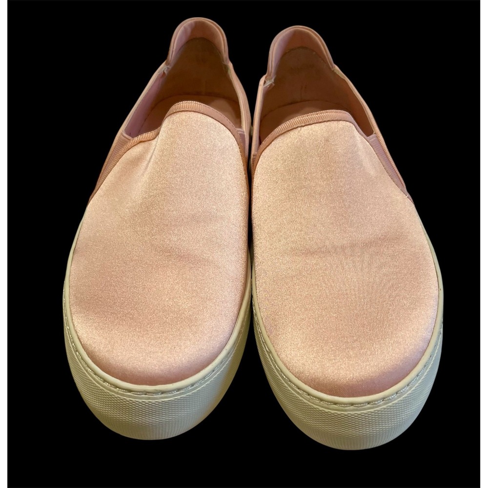 J/SLIDES NYC PINK SATIN SLIP ON SHOE LOAFER SIZE 7.5